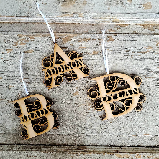 Monogram Ornaments