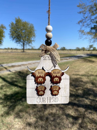 2023 Highland Cow Family Ornament