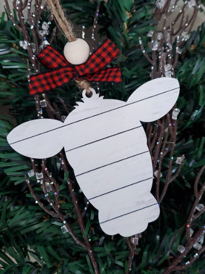 Shiplap Farm Animals Ornaments (4 Pack)