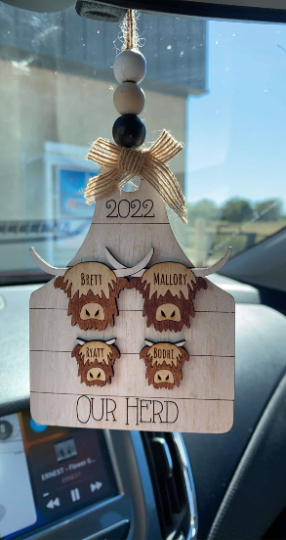 2023 Highland Cow Family Ornament