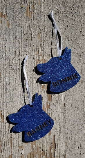 Australian Cattle Dog Personalized Glitter Ornament