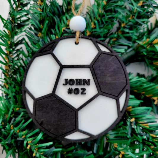 Personalized Soccer Ornament