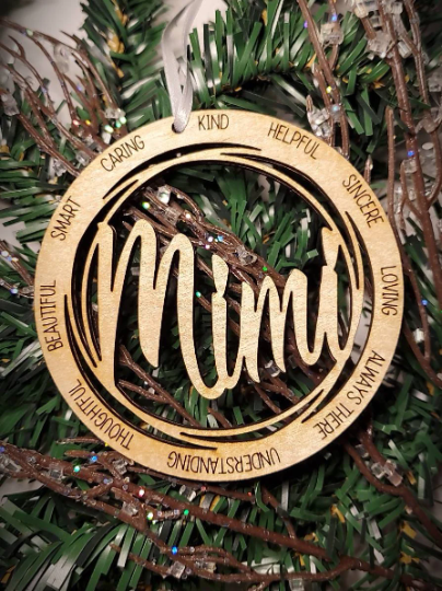 Mimi Wooden Ornament